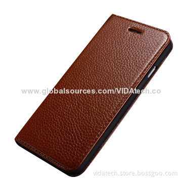 Genuine Leather Case with Stand Function, for 4.7-inch iPhone 6, with own FactoryNew